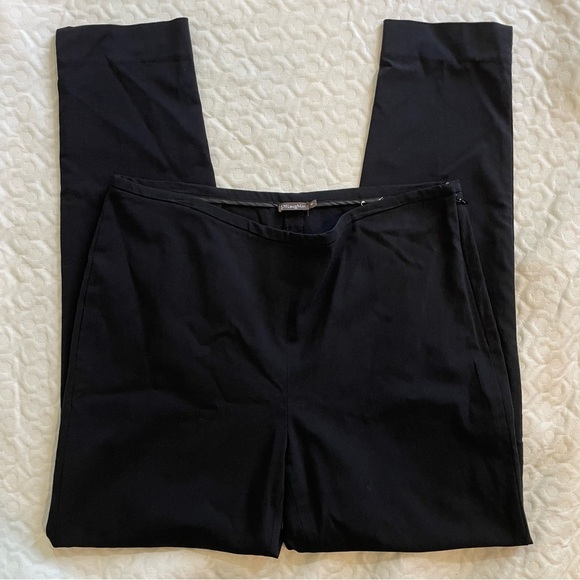 J. McLaughlin Black Lightweight Pants Trousers Women’s Size 10 Side Zip Classic - Picture 1 of 8